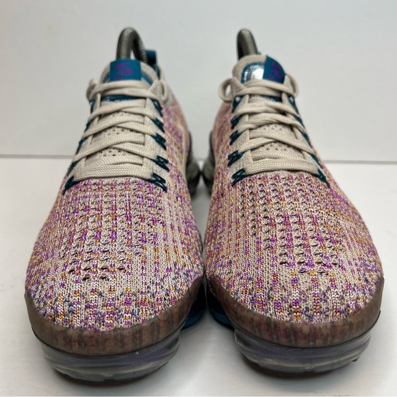 Nike Air Vapormax Flyknit 3 FK-3 Desert Sand/Vivid Purp Women’s Sz 7M AJ6910-007 - Picture 2 of 16